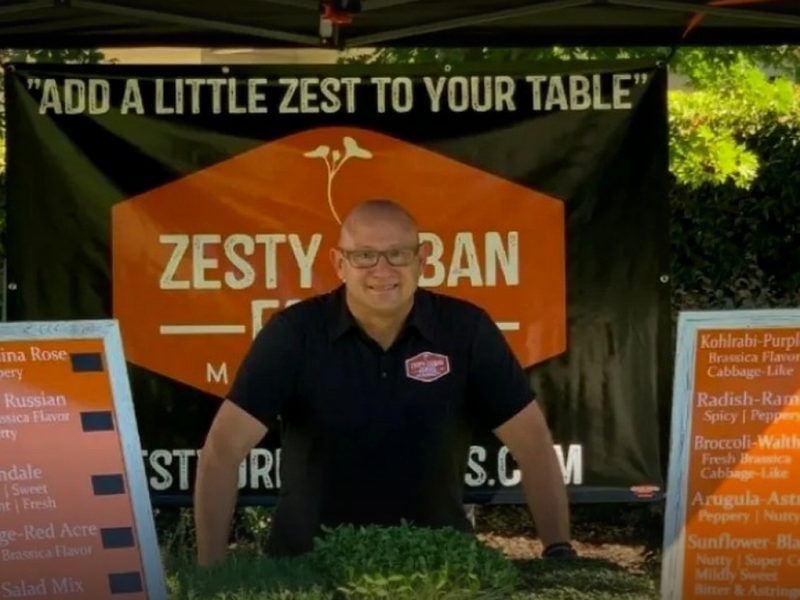 We took our greens to the market.