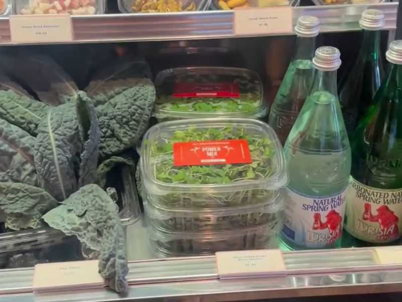 Stocked on shelves.